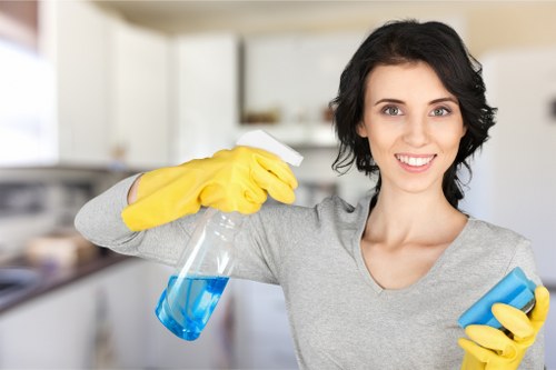 Detailed bathroom cleaning in a local Ealing home with professional supplies
