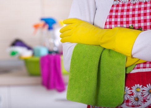 Professional cleaning of a kitchen in Ealing during a scheduled visit