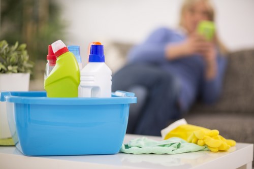 Local cleaning team preparing a property for a one-time deep clean in Ealing