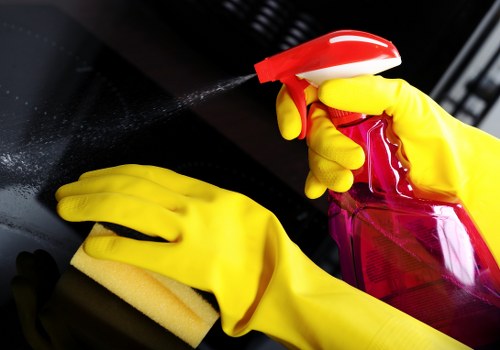 Kitchen and bathroom reset during Airbnb cleaning in Ealing